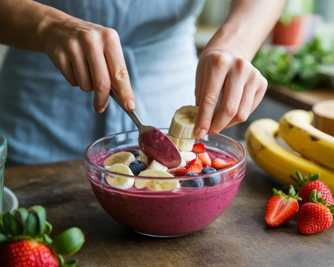 berry detox smoothie bowl recipe