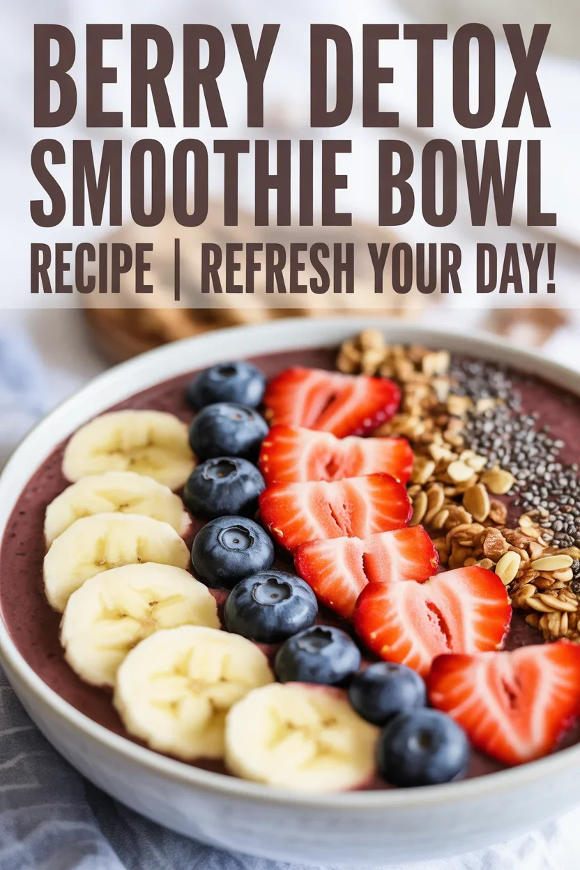 berry detox smoothie bowl recipe