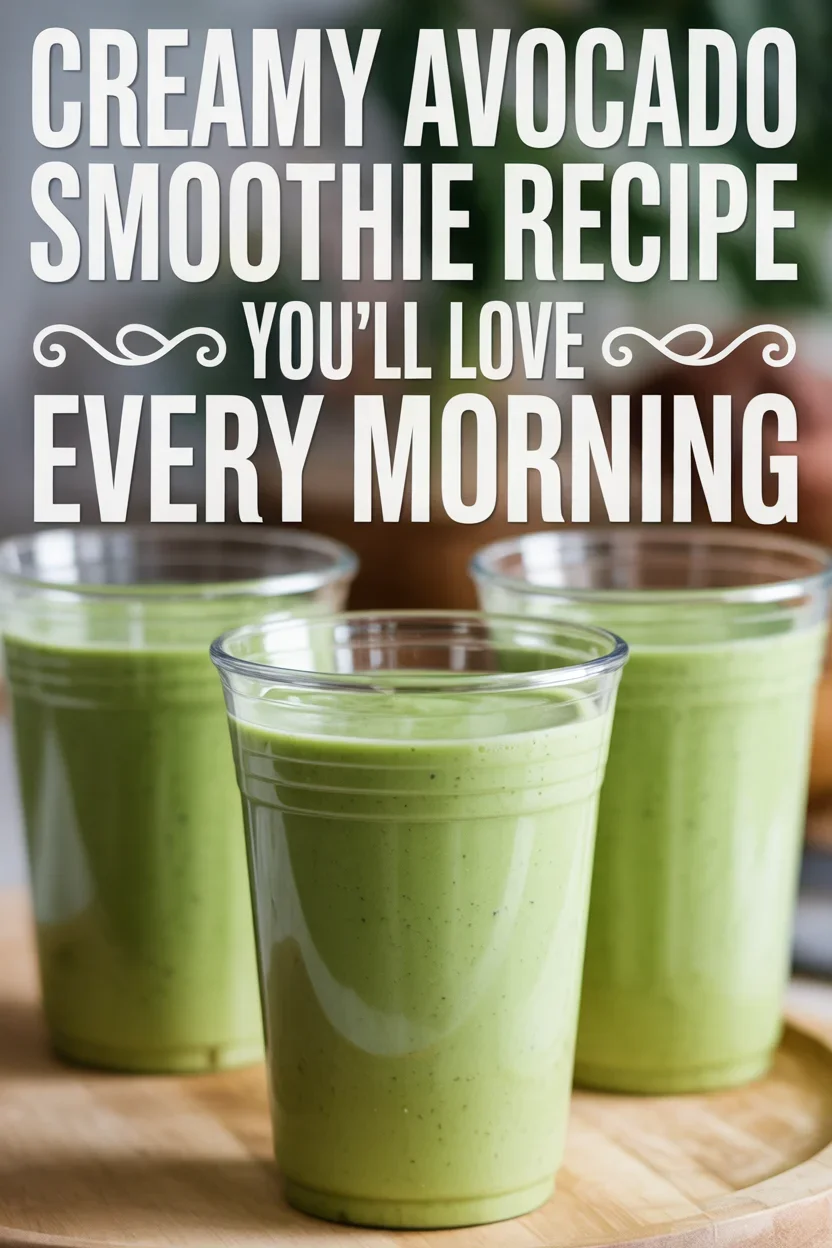 Creamy Avocado Smoothie Recipe You'll Love Every Morning
