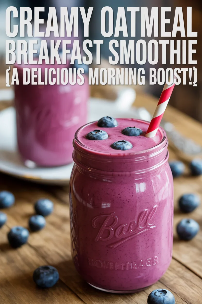 Oatmeal Breakfast Smoothie