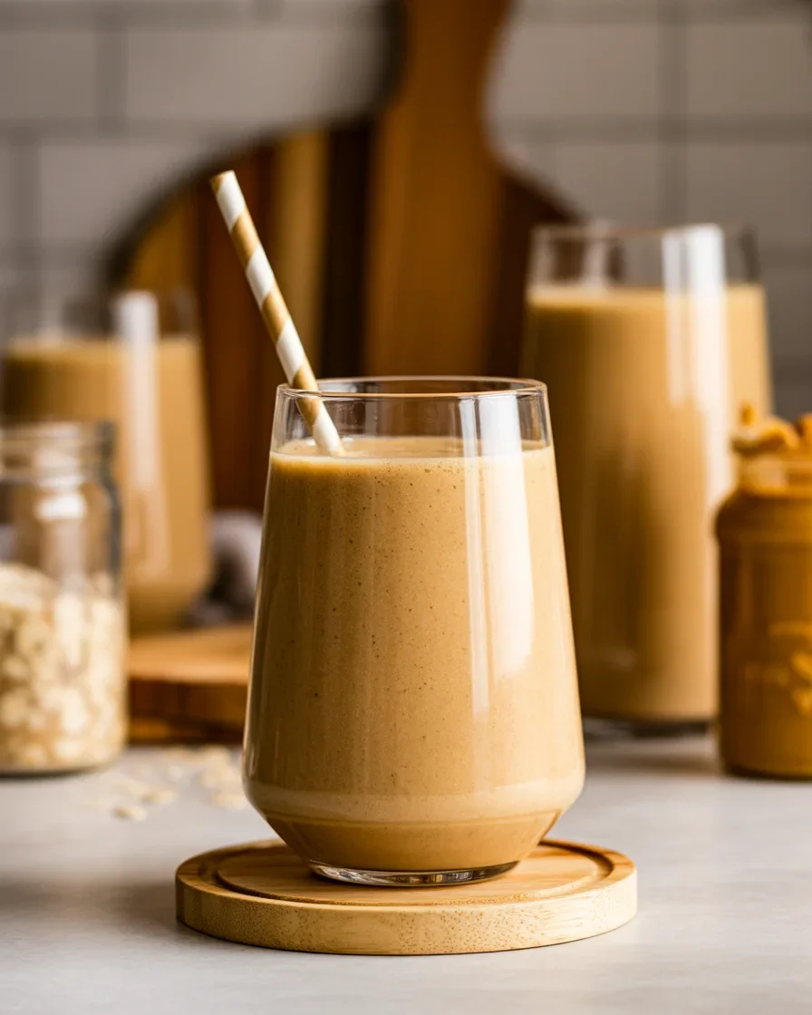 Creamy Peanut Butter Banana Oatmeal Smoothie You’ll Love