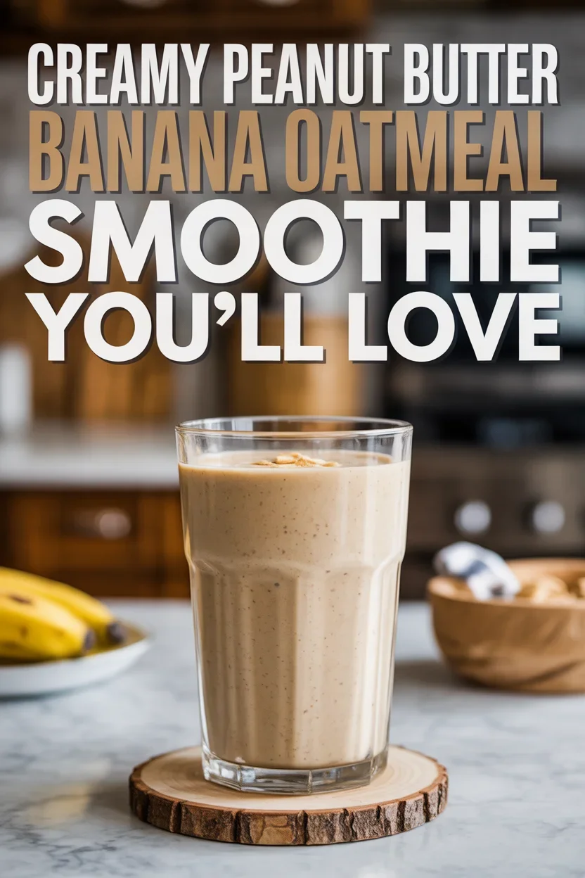 Peanut Butter Banana Oatmeal Smoothie