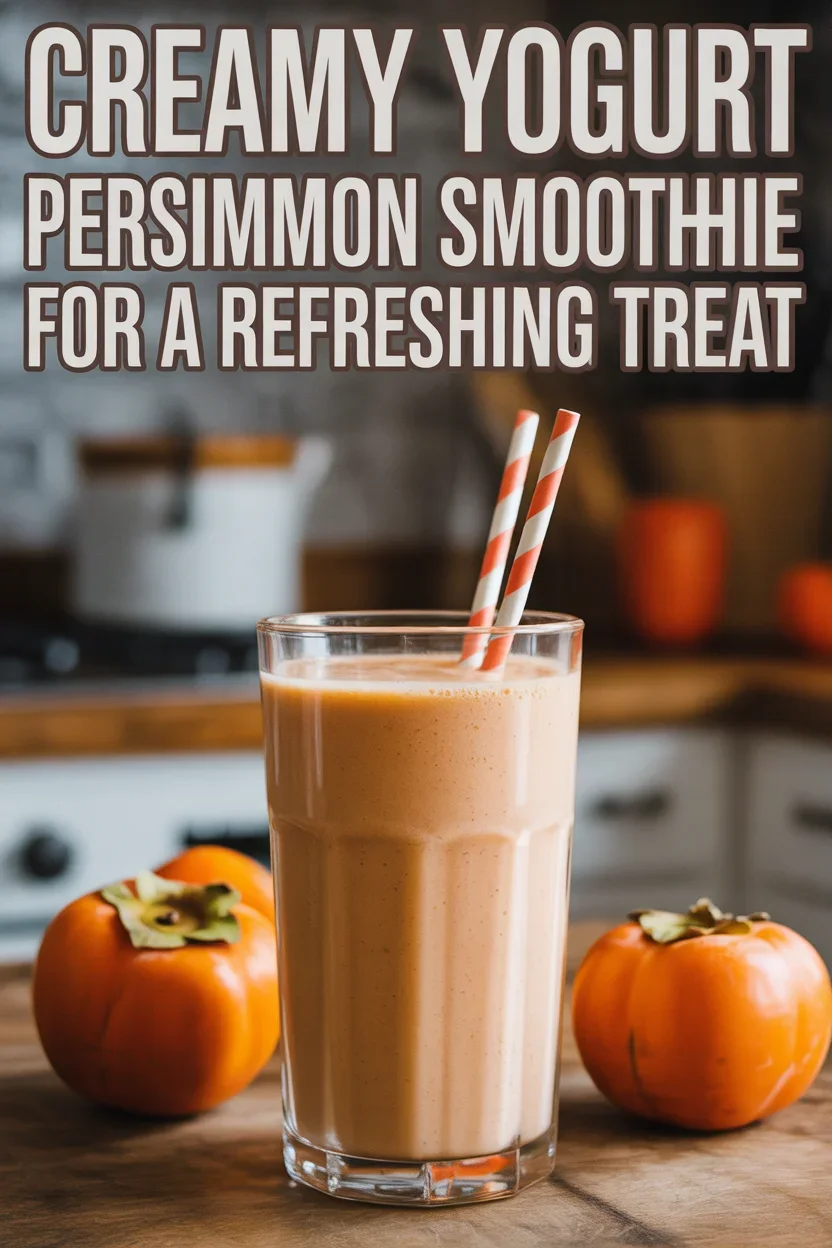 Creamy Yogurt Persimmon Smoothie for a Refreshing Treat