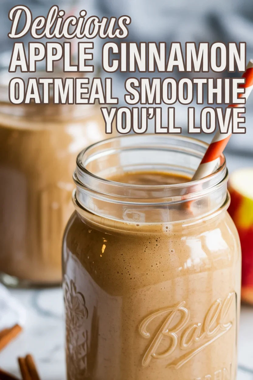 Delicious Apple Cinnamon Oatmeal Smoothie You’ll Love
