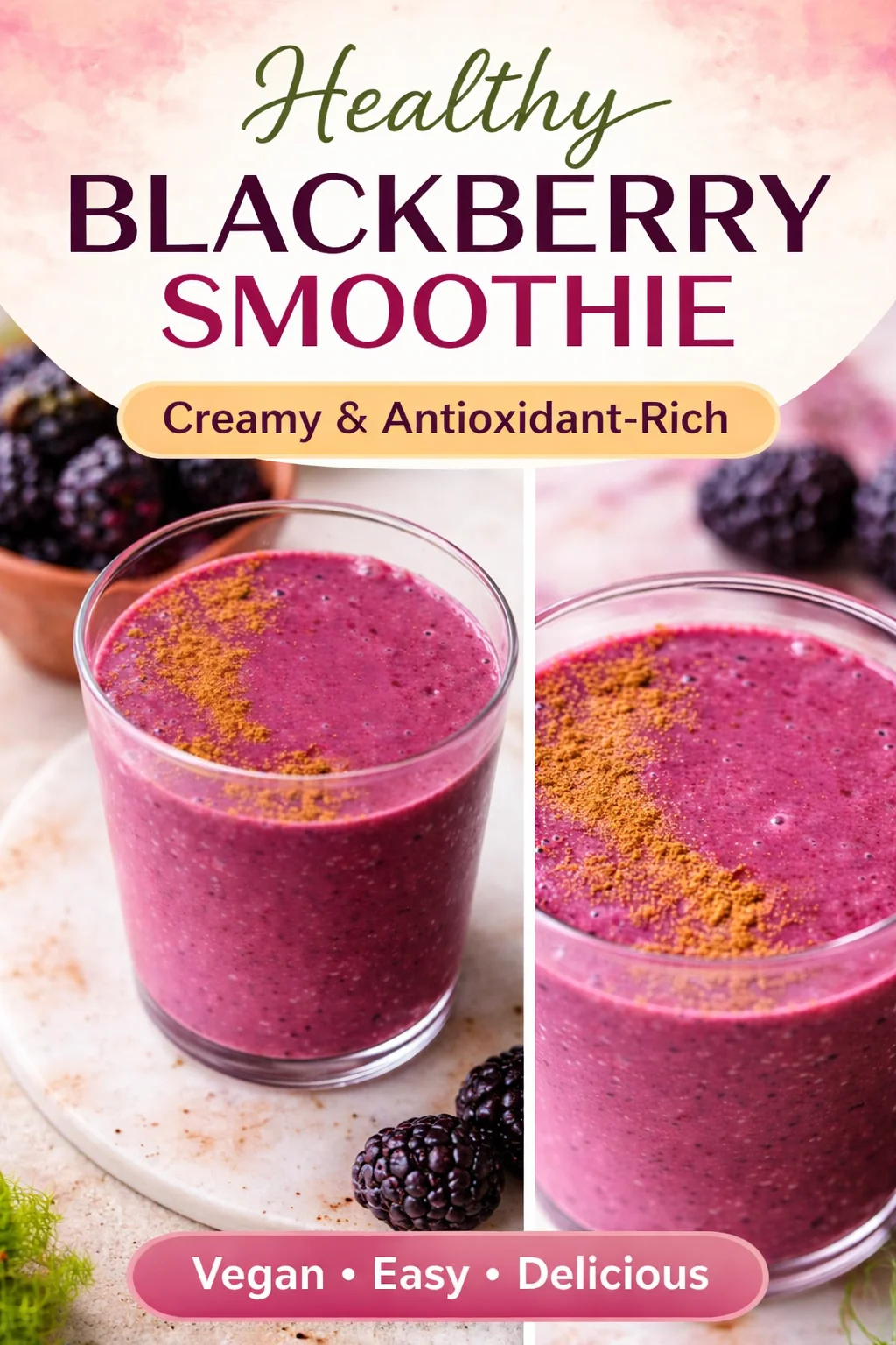 Blackberry Cinnamon Smoothie