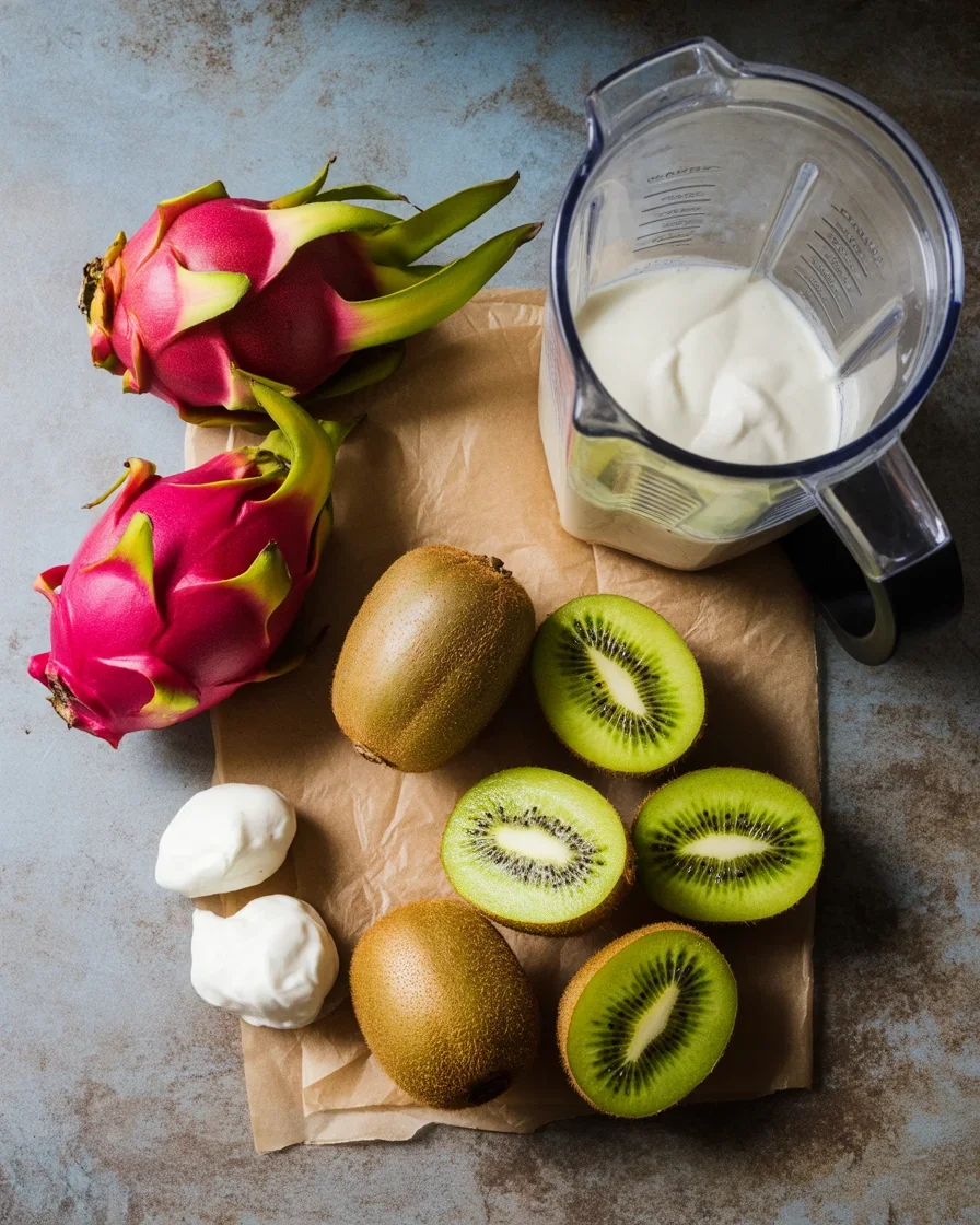 Delicious Dragon Fruit Kiwi Smoothie to Refresh Your Day