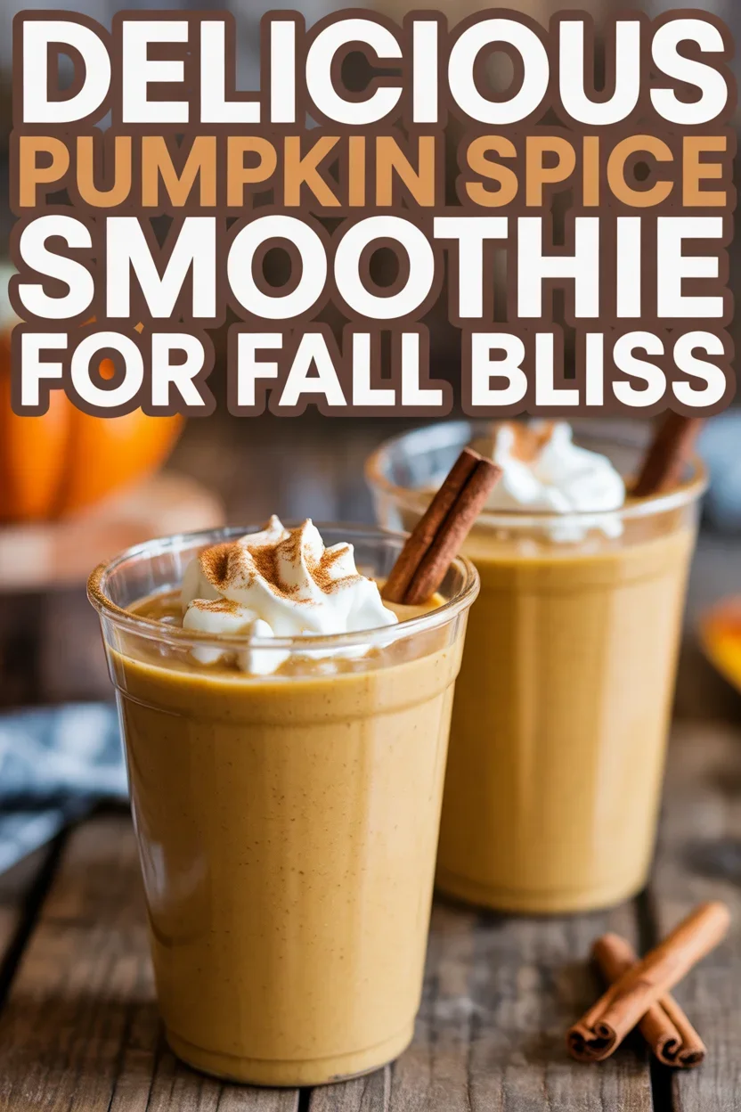 Delicious Pumpkin Spice Smoothie for Fall Bliss