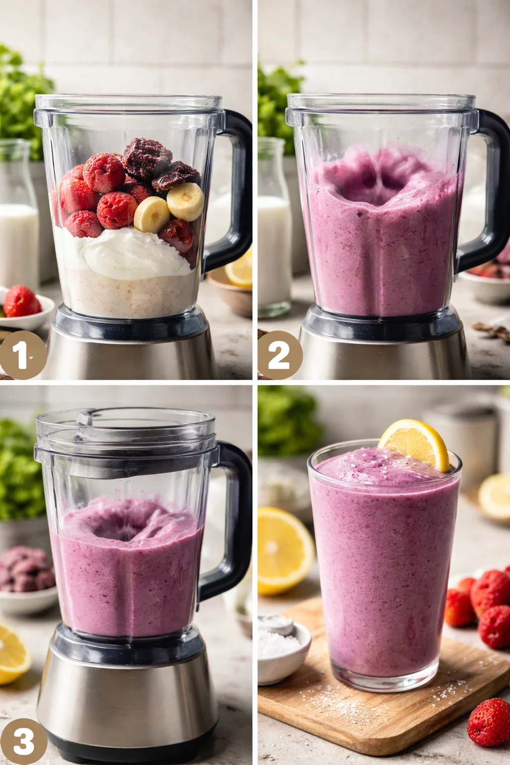 Strawberry Acai Breakfast Smoothie