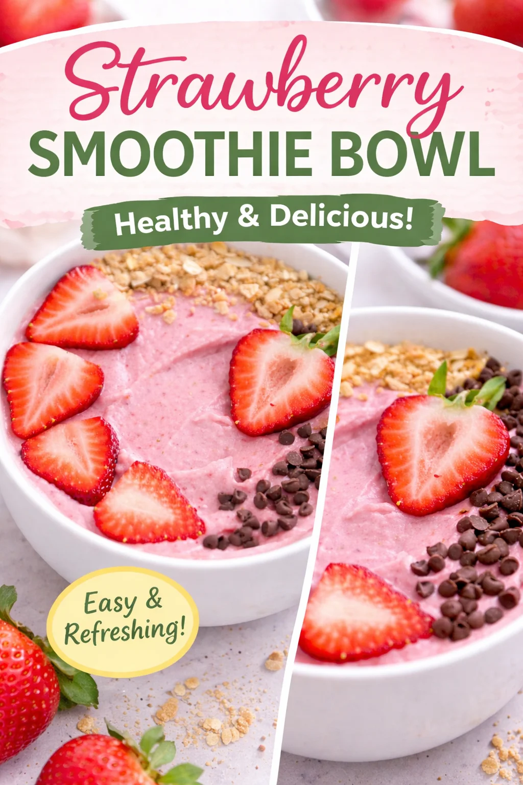 Delicious Strawberry Acai Breakfast Smoothie to Kickstart Your Day