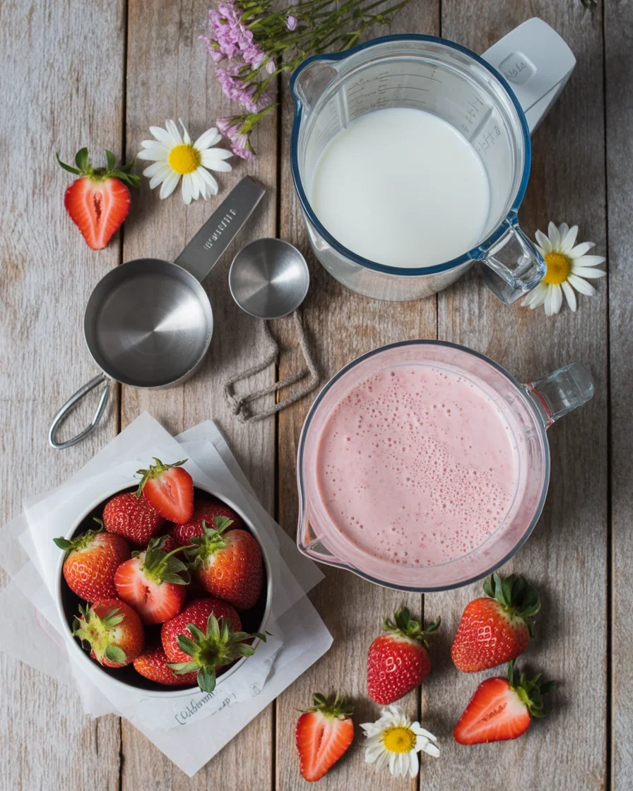 Strawberry Vegan Milkshake