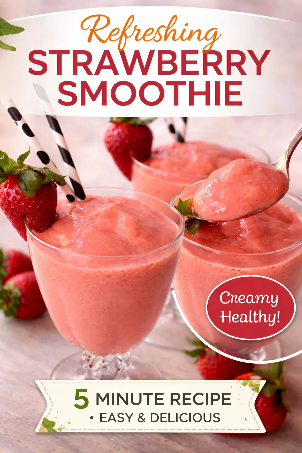 Papaya Strawberry Smoothie