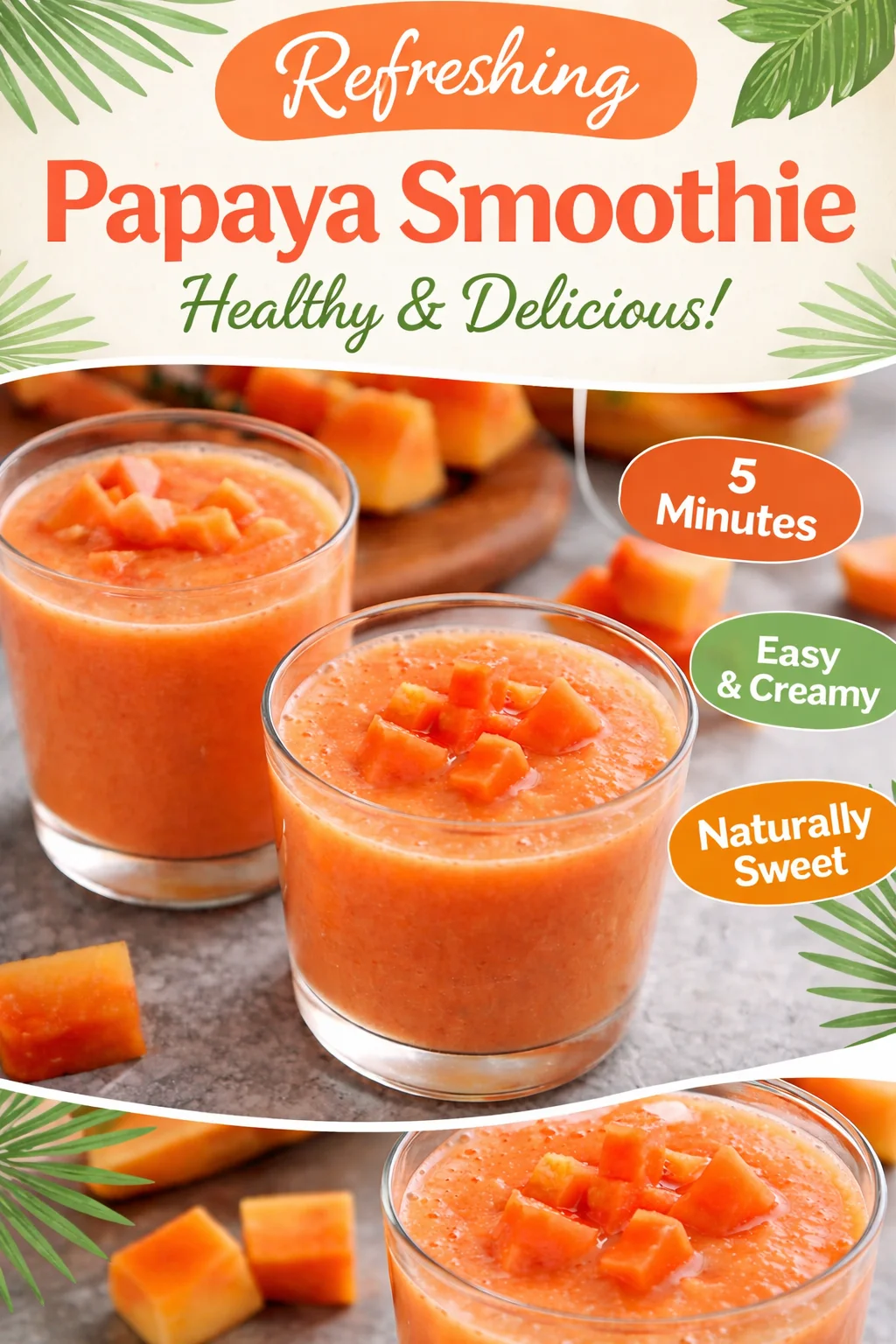 Deliciously Refreshing Papaya Ginger Smoothie Recipe to Try!