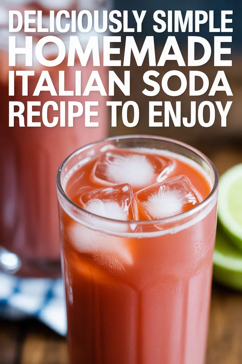 Deliciously Simple Homemade Italian Soda Recipe to Enjoy