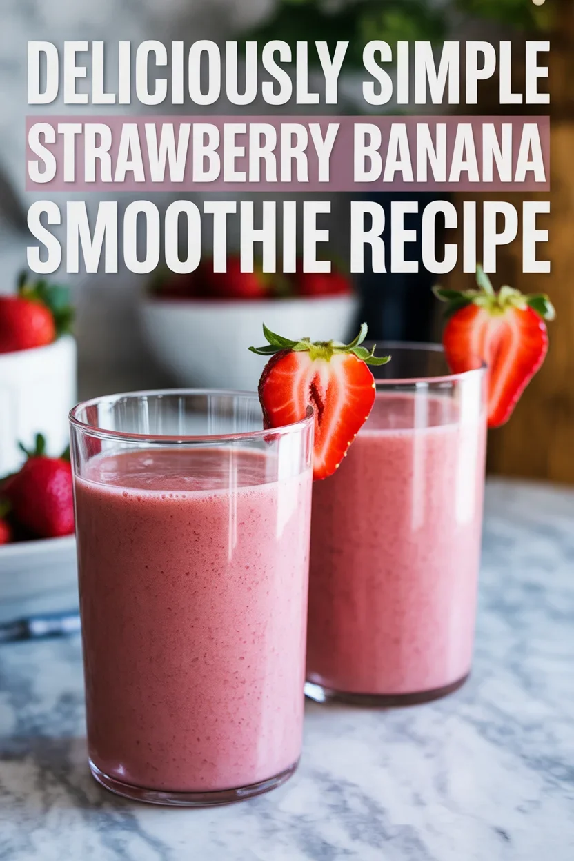 strawberry banana smoothie