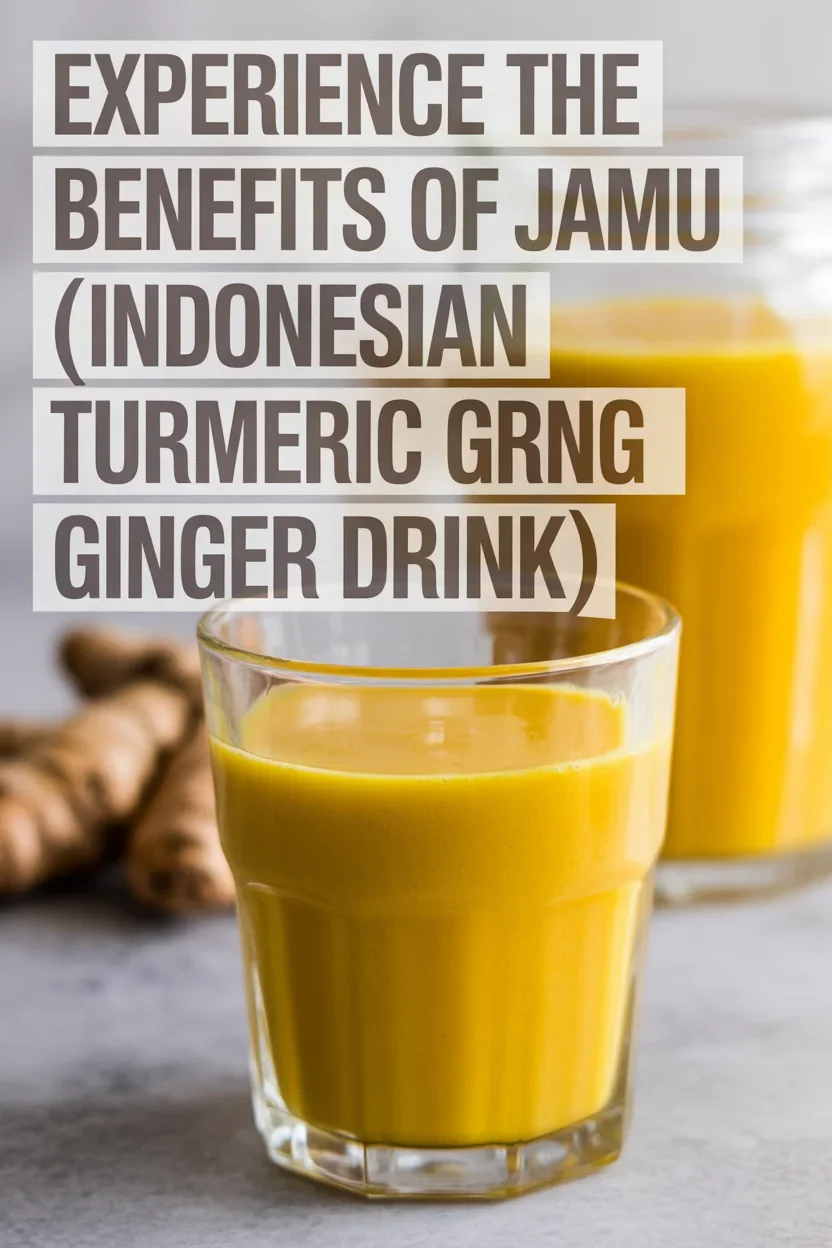 Experience the Benefits of Jamu (Indonesian Turmeric Ginger Drink)