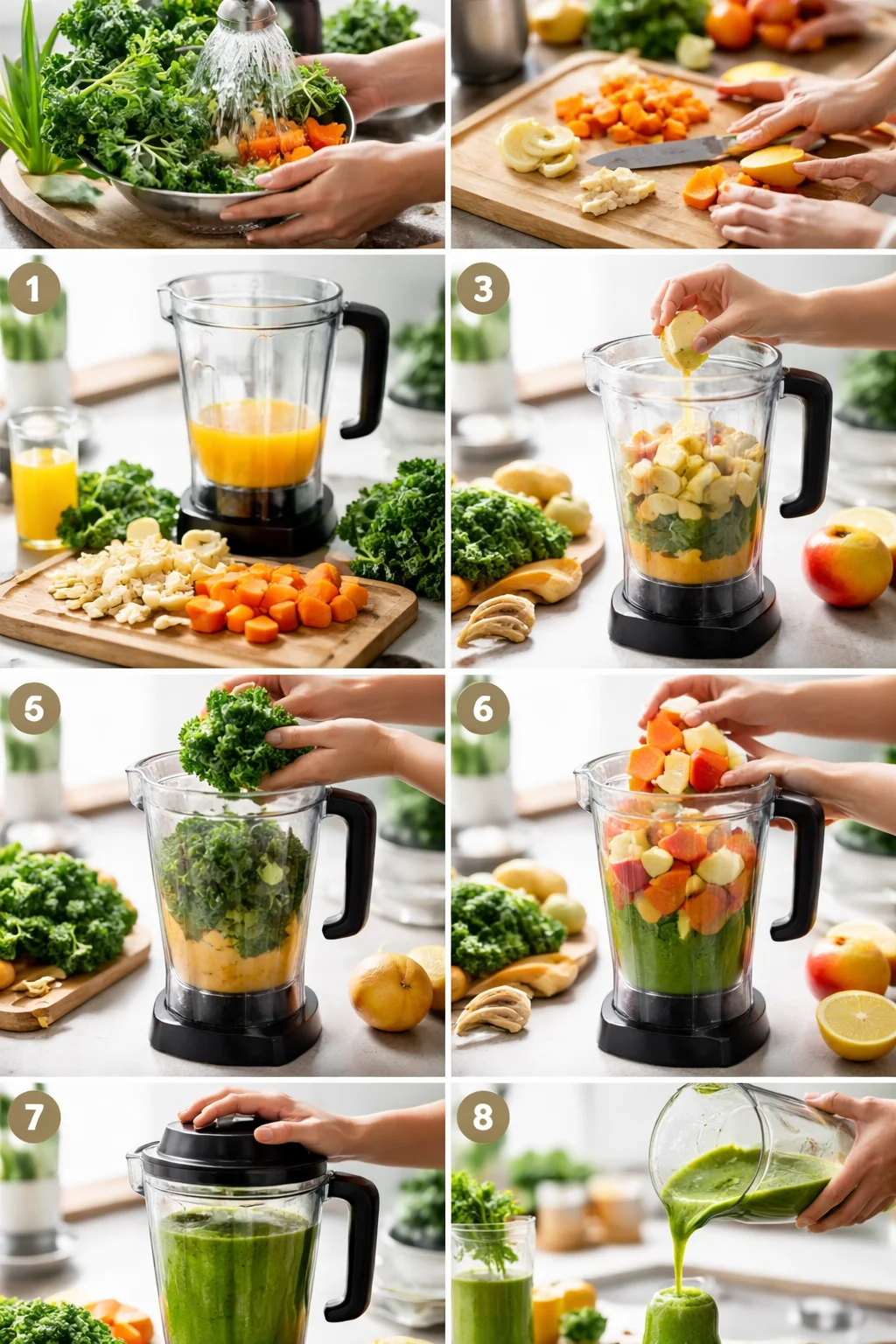 Fresh and Tasty Carrot Apple Kale Smoothie to Energize Your Day