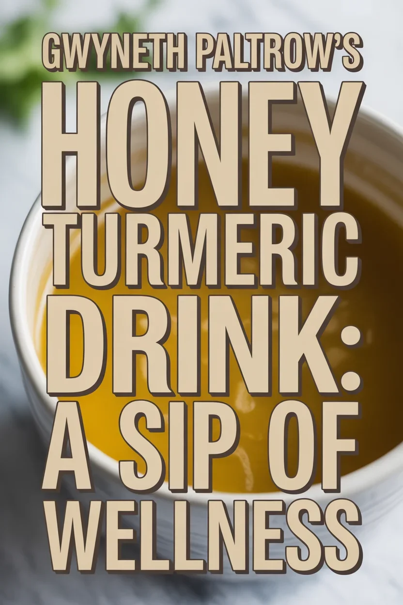 Gwyneth Paltrow’s Honey Turmeric Drink