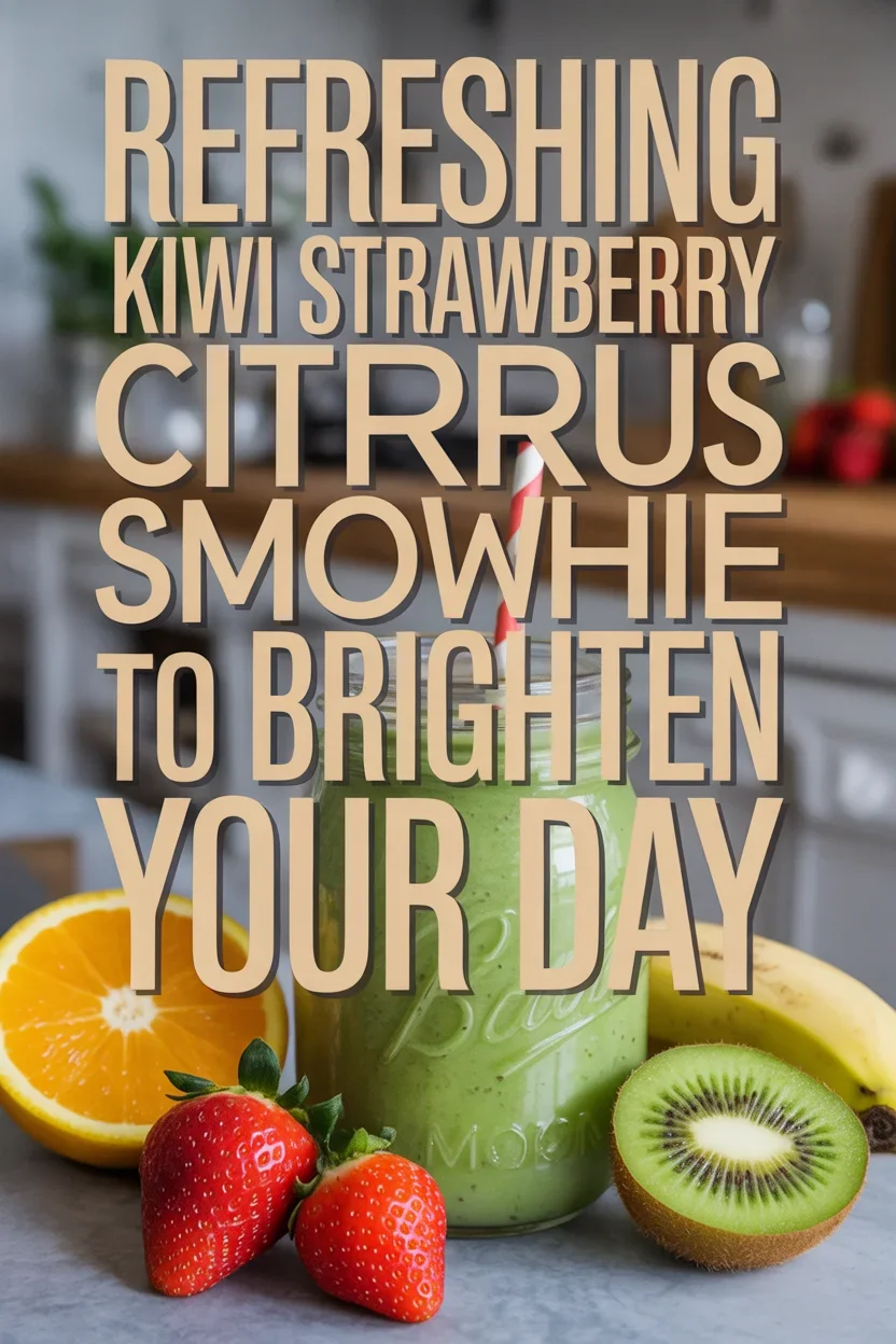 Refreshing Kiwi Strawberry Citrus Smoothie to Brighten Your Day