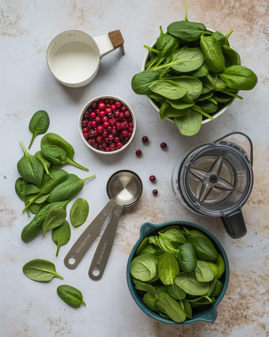 Cranberry Spinach Smoothie