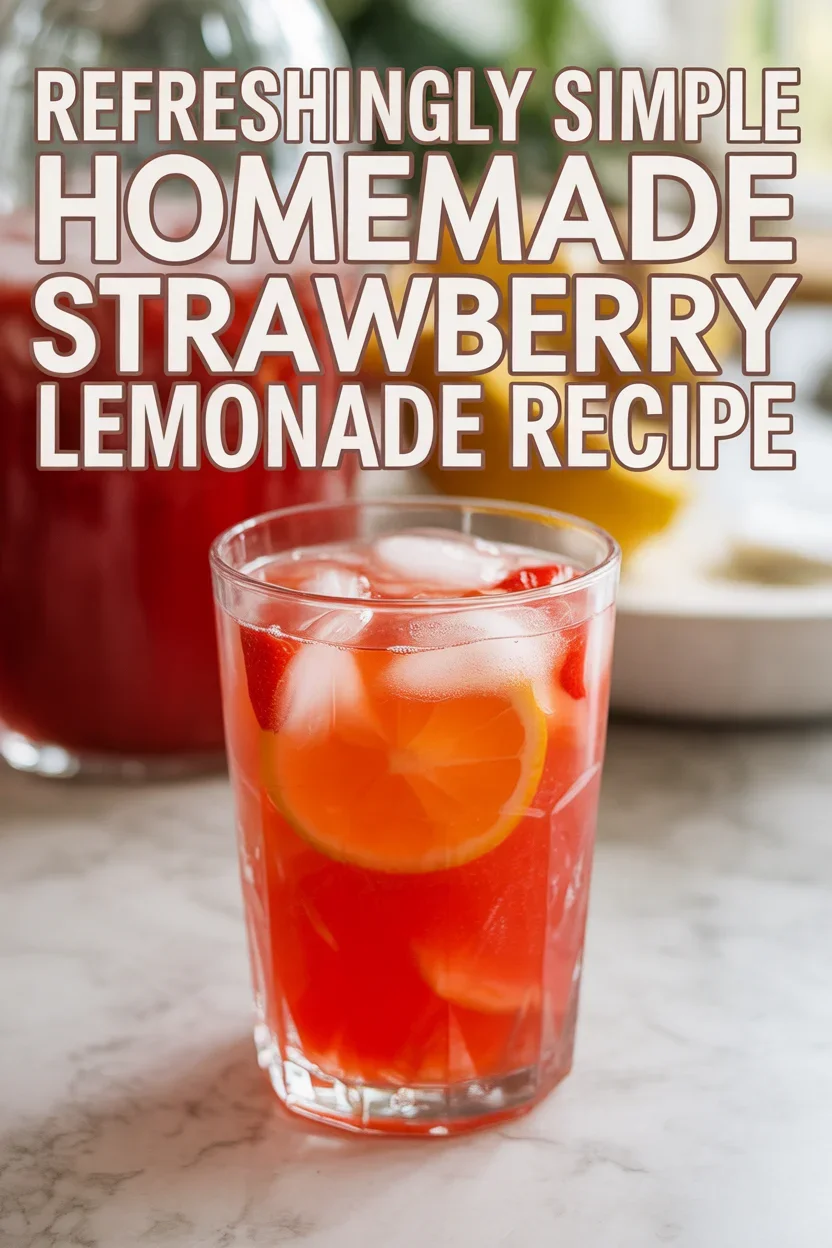 Homemade Strawberry Lemonade