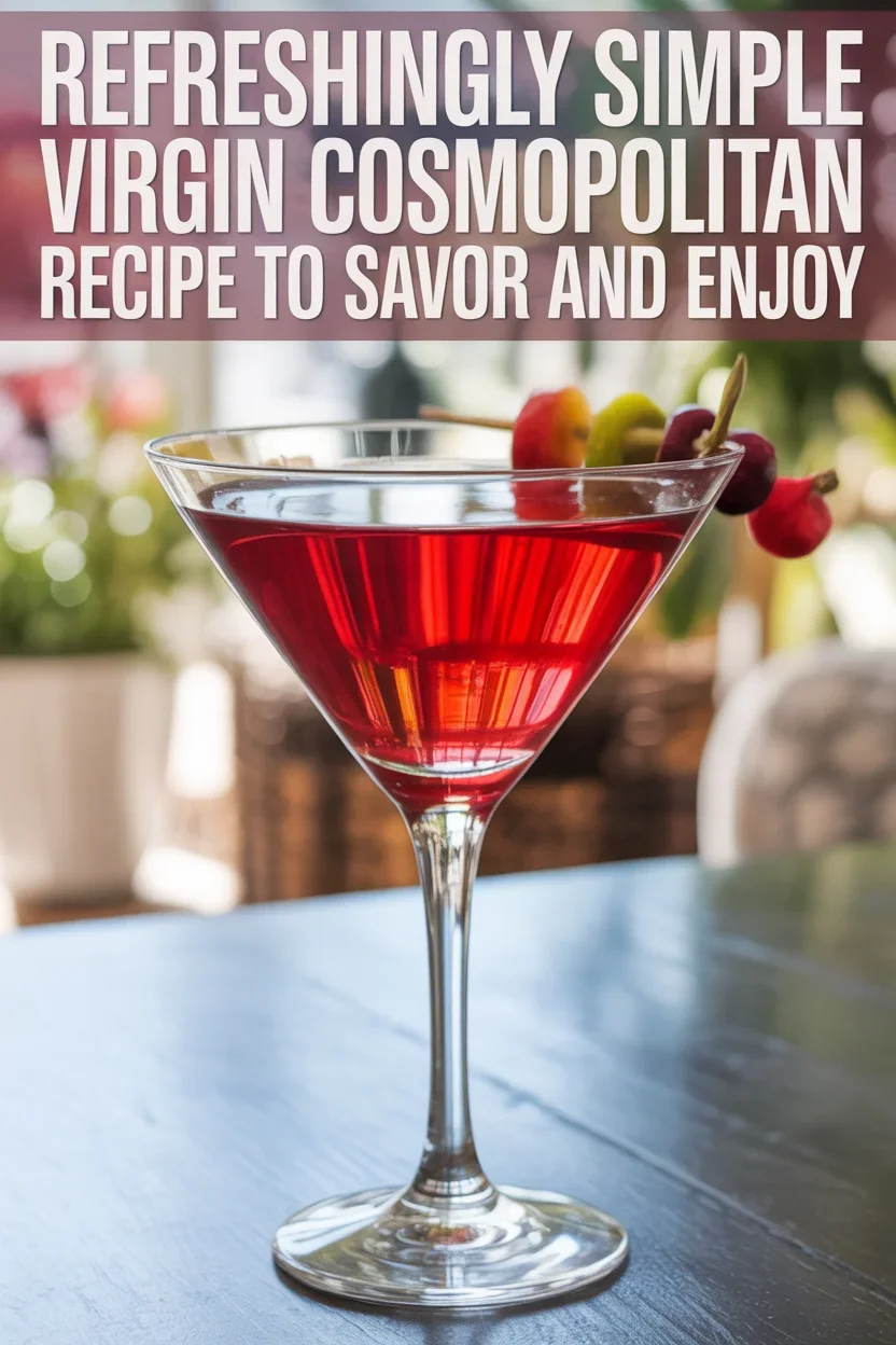 Refreshingly Simple Virgin Cosmopolitan Recipe to Savor and Enjoy