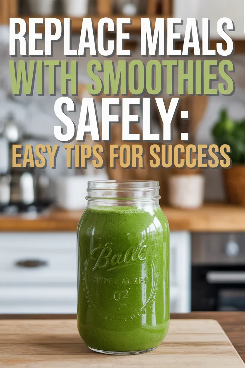 Replace Meals with Smoothies Safely: Easy Tips for Success