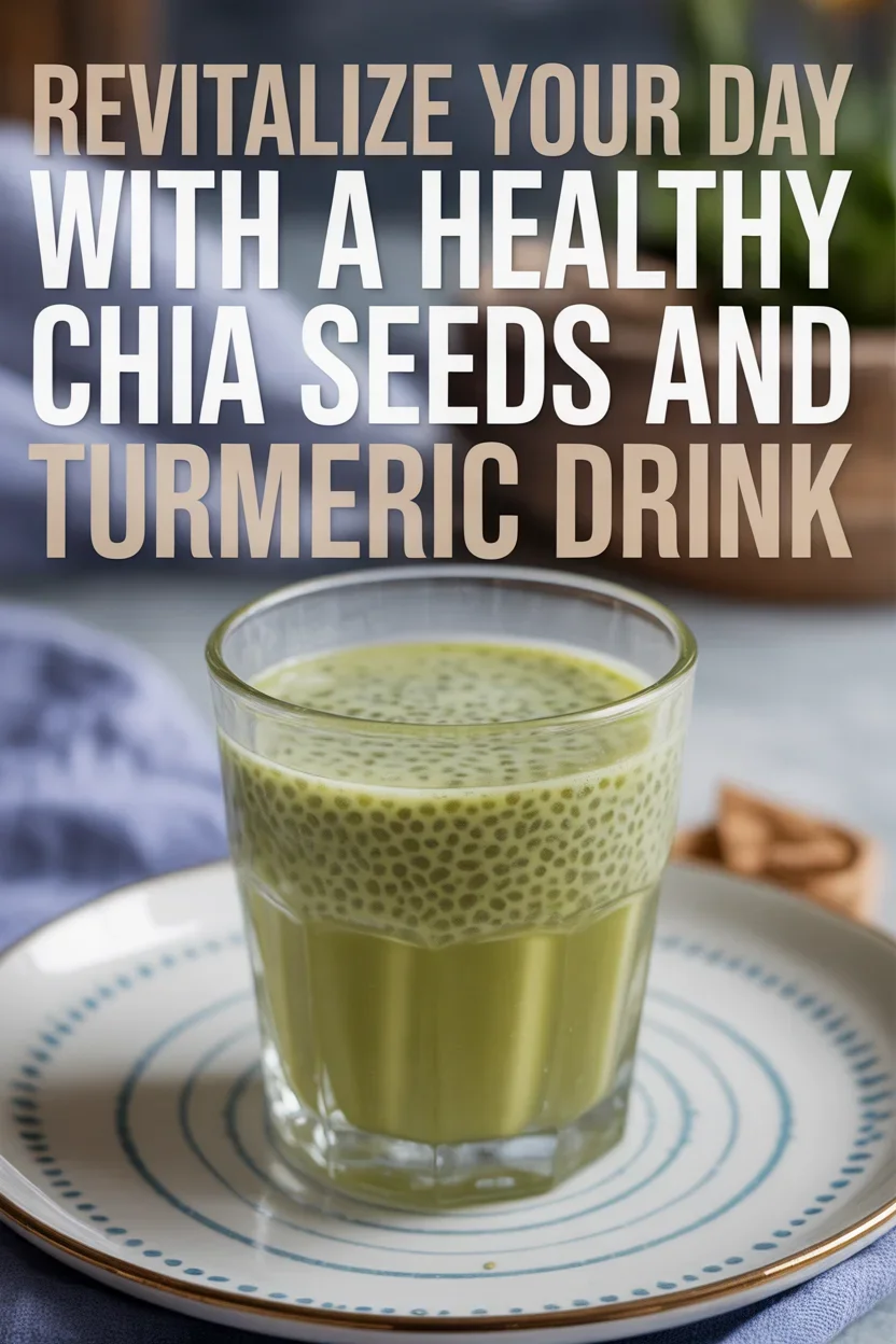 Chia seeds and Turmeric drink