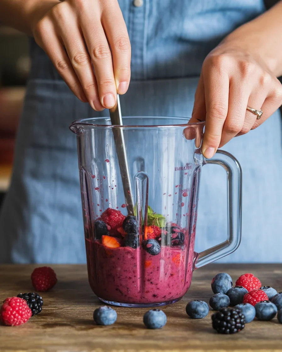 Revitalize Your Day with a Tasty Triple Berry Smoothie
