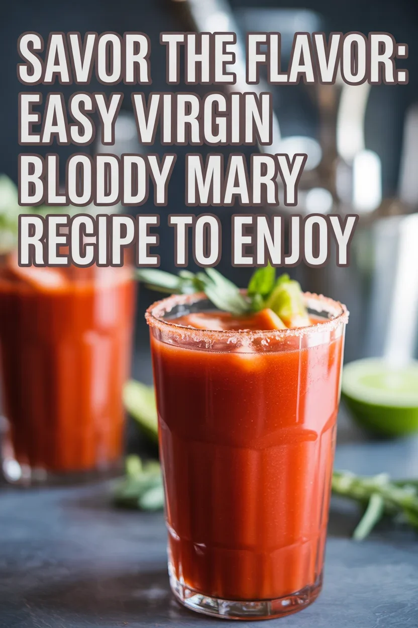 Savor the Flavor: Easy Virgin Bloody Mary Recipe to Enjoy