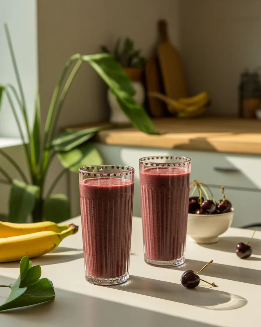 Sip on a Delicious Cherry Açaí Smoothie for a Boost!