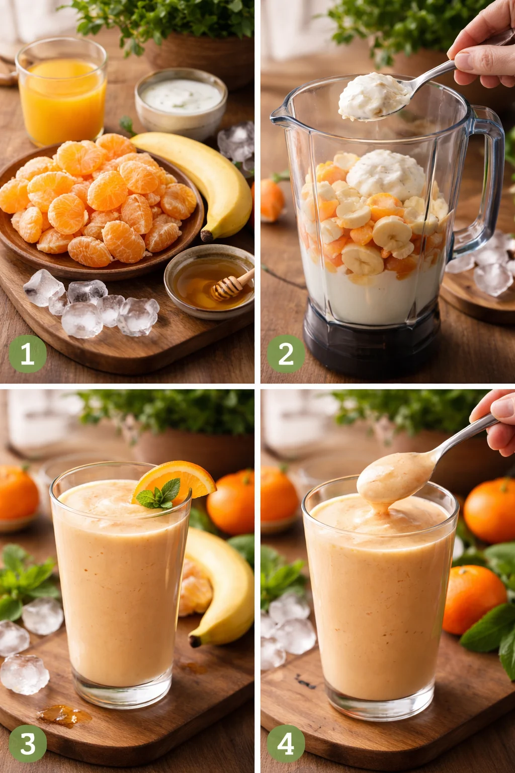 Mandarin Orange Breakfast Smoothie
