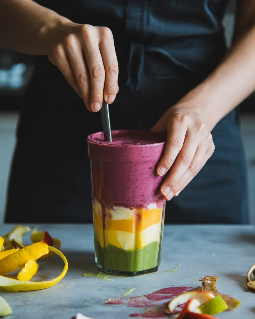 Tie-Dye Rainbow Smoothie: A Fun Twist on Your Next Blend!