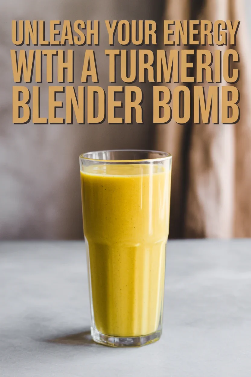 Unleash Your Energy with a Turmeric Blender Bomb