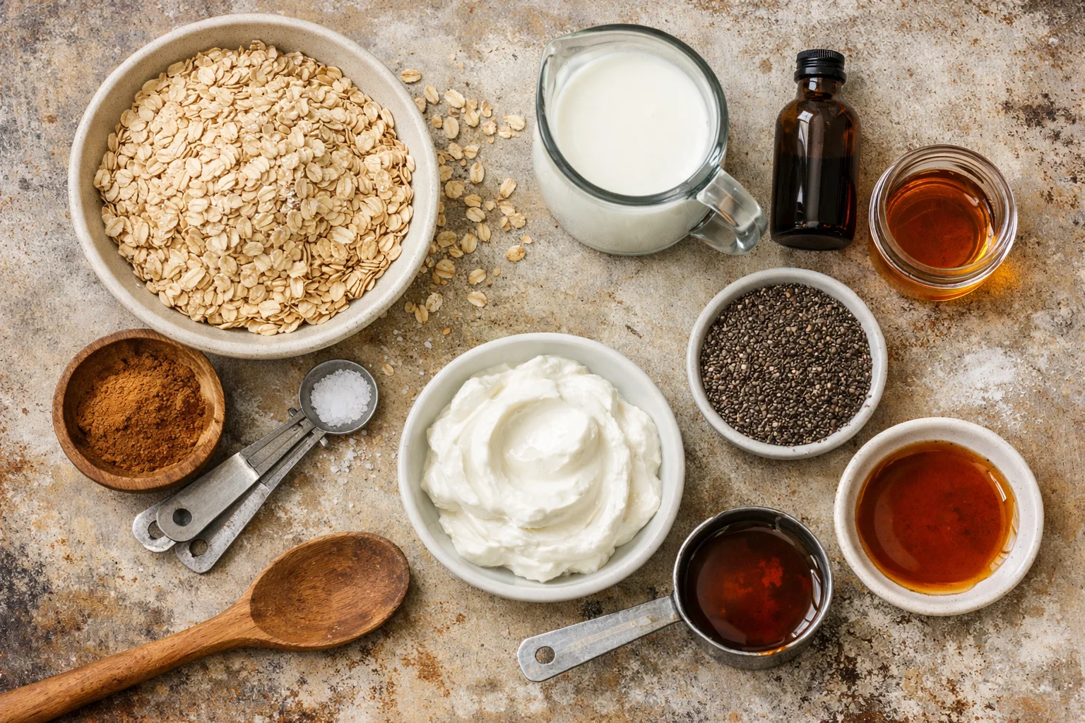 Cinnamon Roll Overnight Oats (Blended)