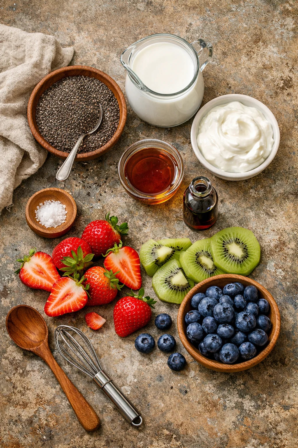 Rainbow Chia Seed Pudding