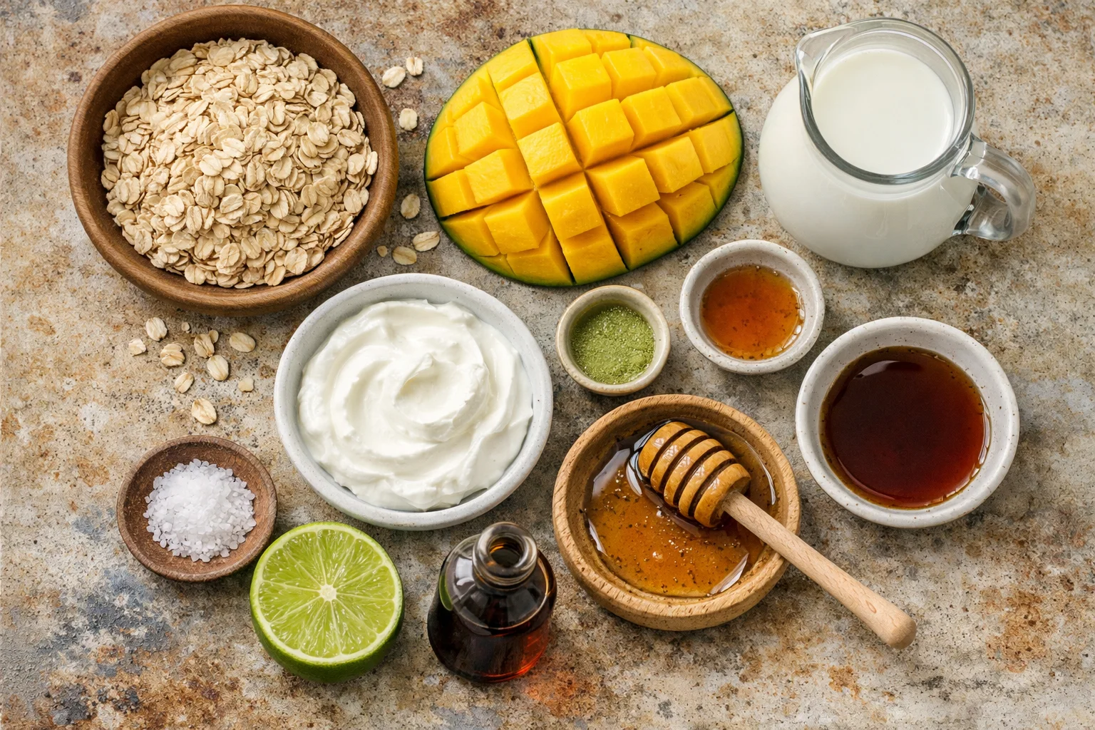 Mango Overnight Oats (Blended)