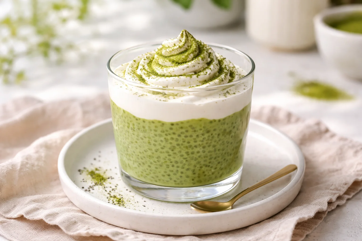 Matcha Chia Pudding