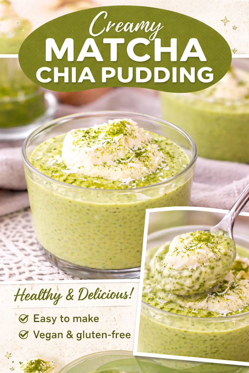 Creamy Matcha Chia Pudding to Delight Your Taste Buds