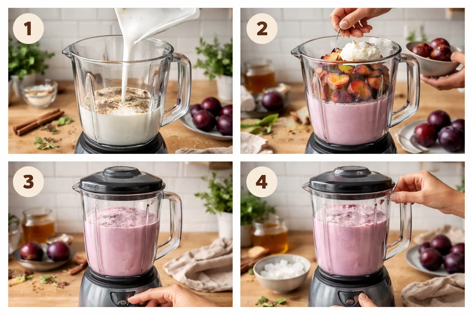 Creamy Spiced Plum Cardamom Smoothie Recipe You’ll Love