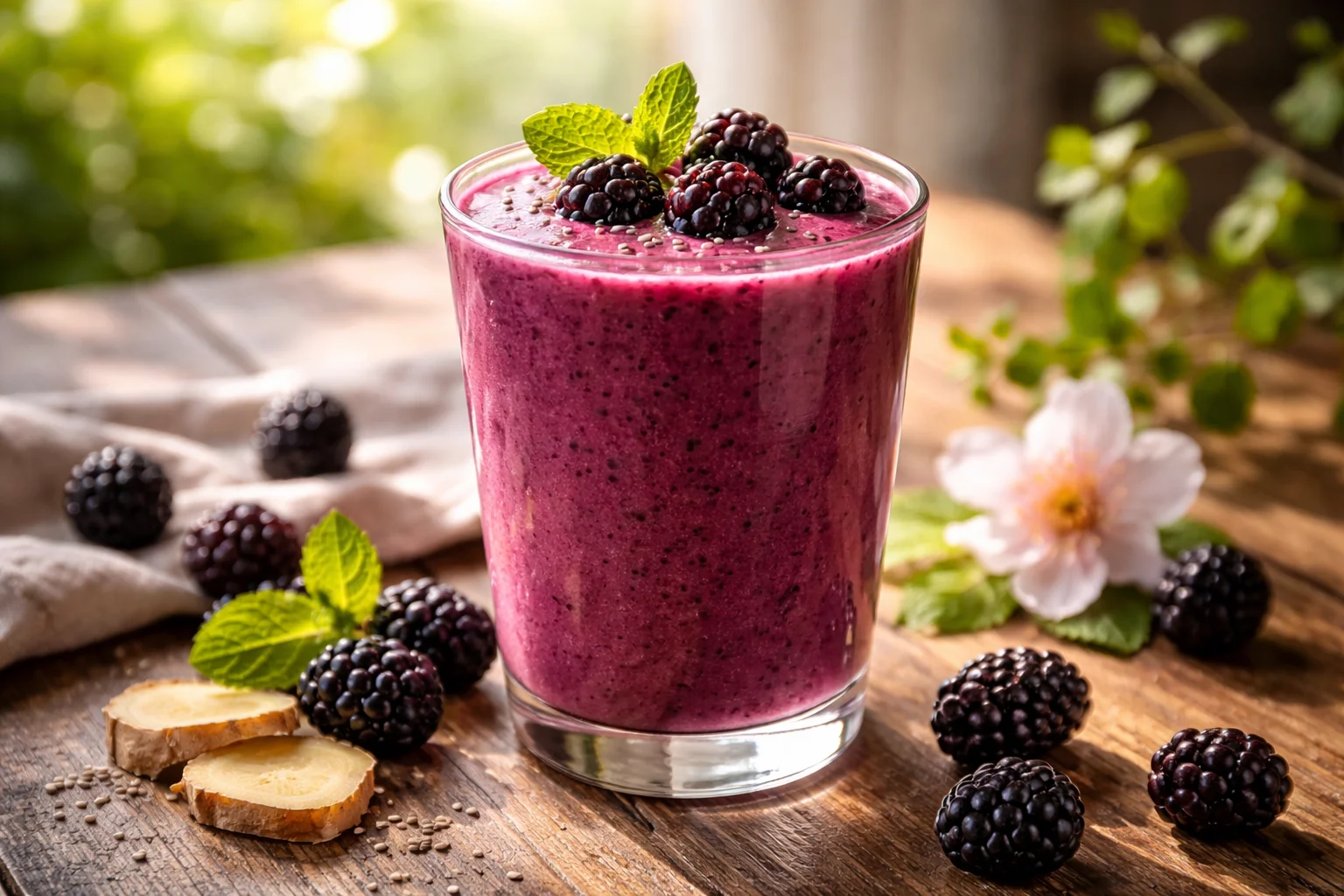 Delicious Blackberry Ginger Smoothie Recipe for Your Morning Boost