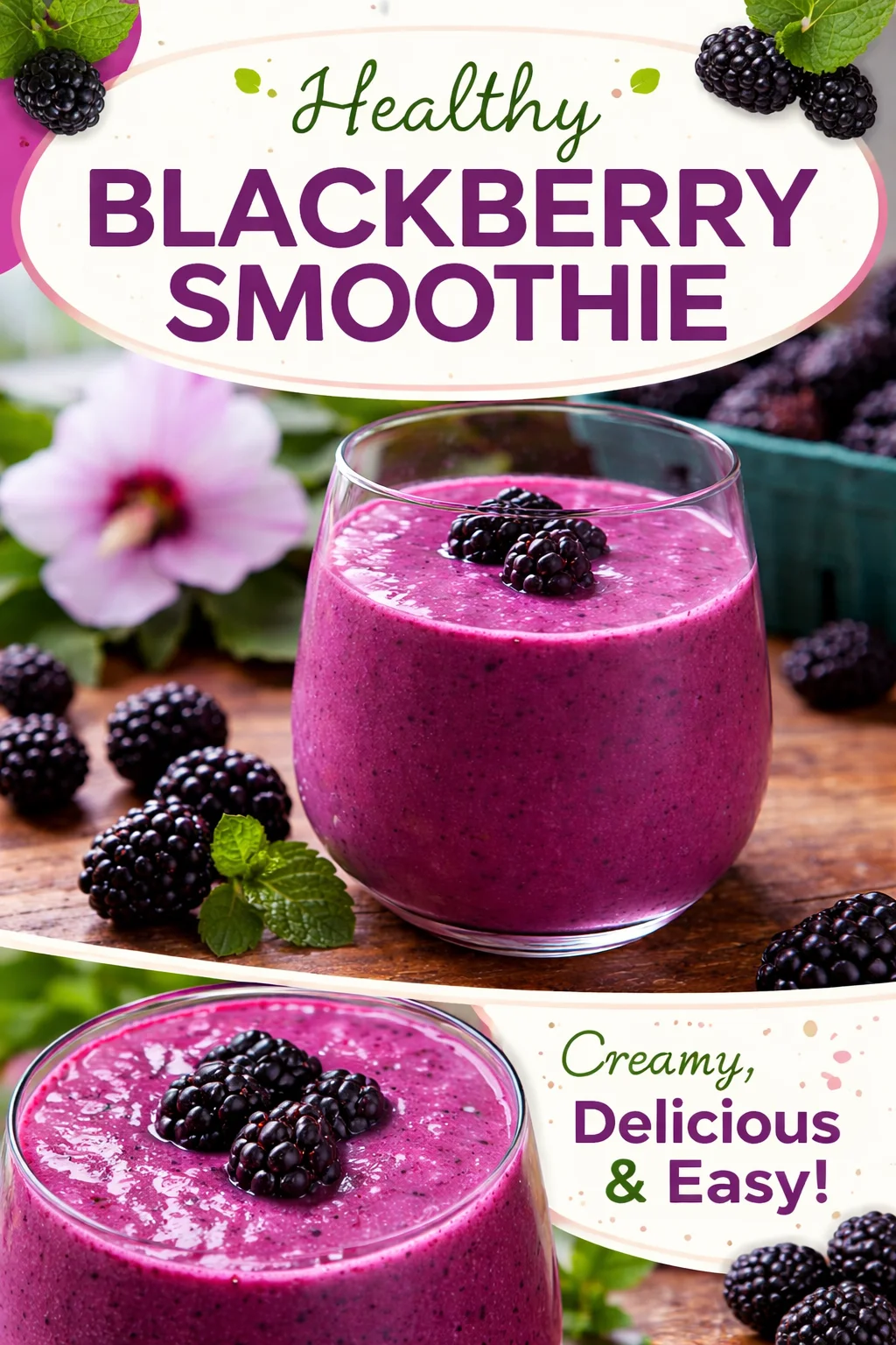 Delicious Blackberry Ginger Smoothie Recipe for Your Morning Boost