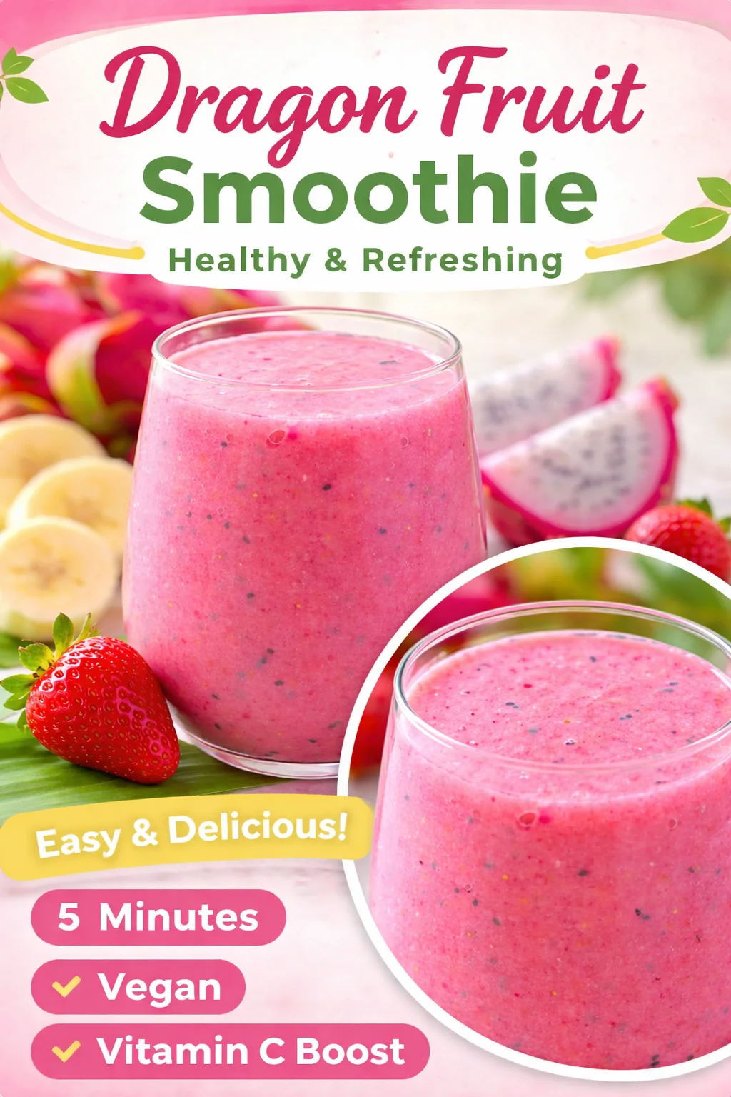 Delicious Dragon Fruit Kiwi Smoothie Recipe You’ll Love