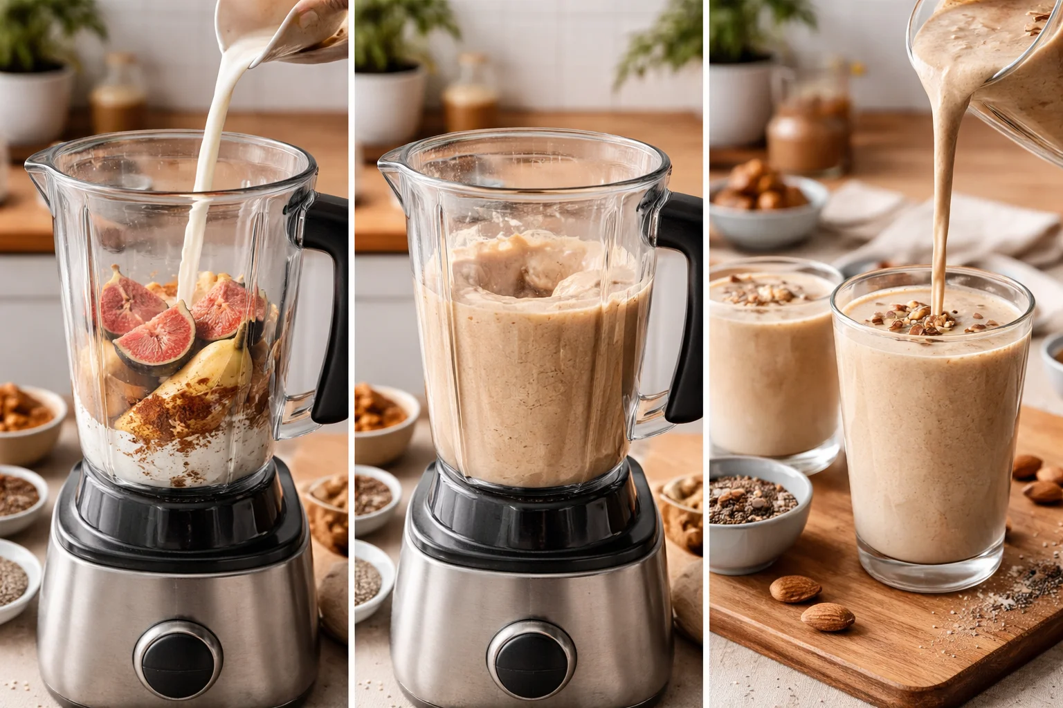 Fresh Fig Almond Butter Smoothie Recipe