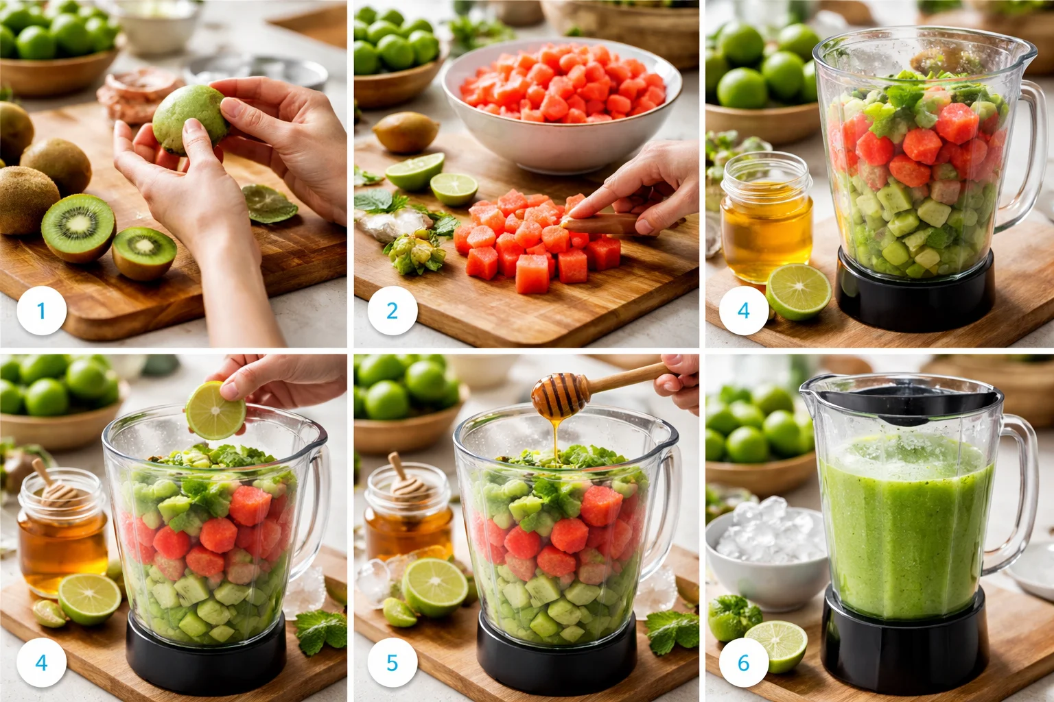 Kiwi Watermelon Lime Juice Recipe