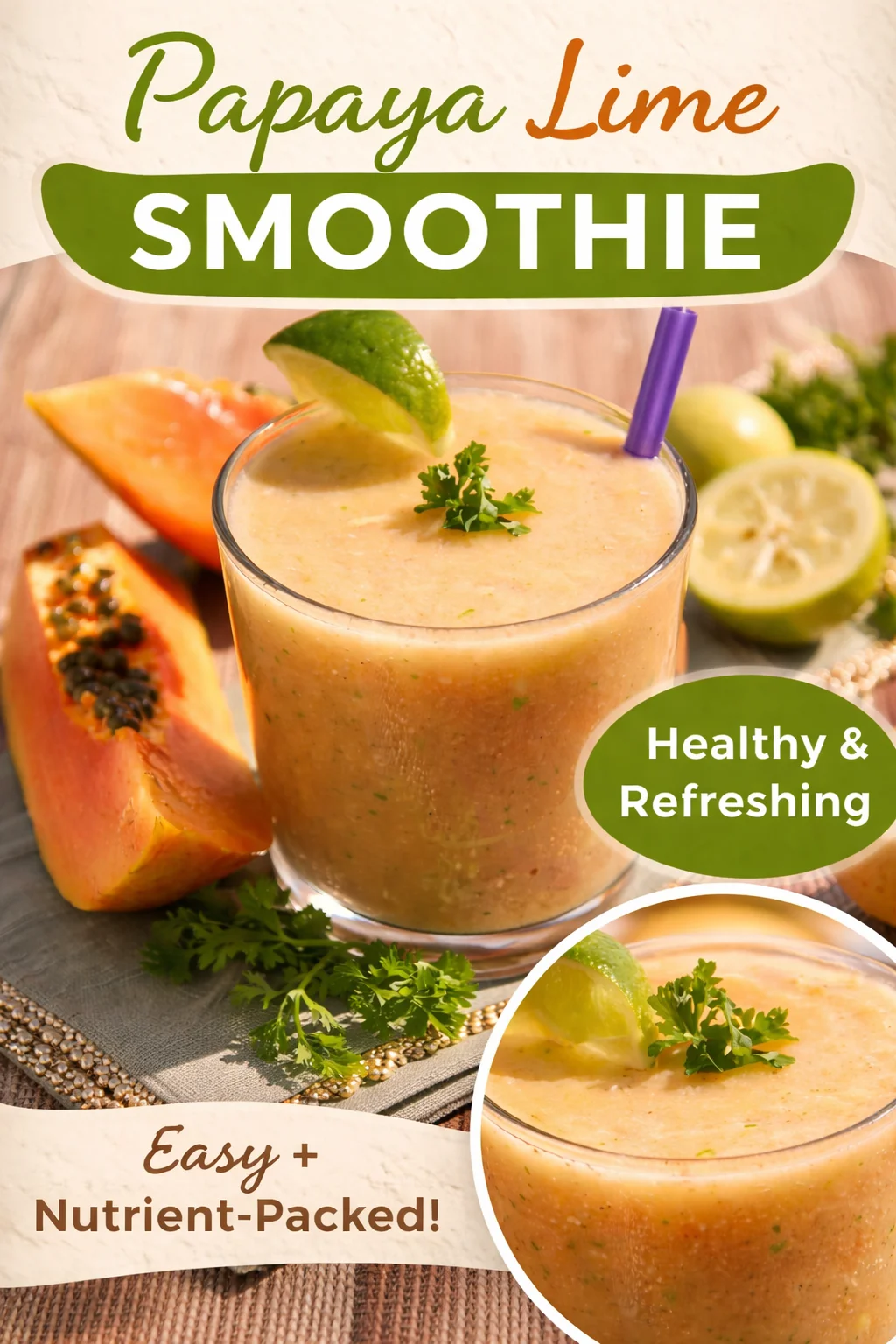 Papaya Guava Pineapple Tropical Juice Recipe