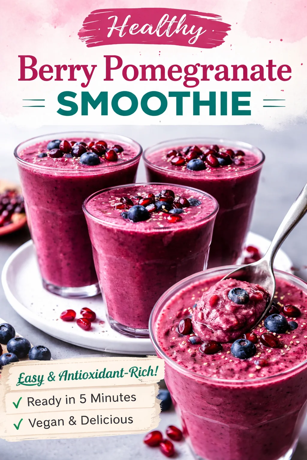 Pomegranate Berry Smoothie Recipe