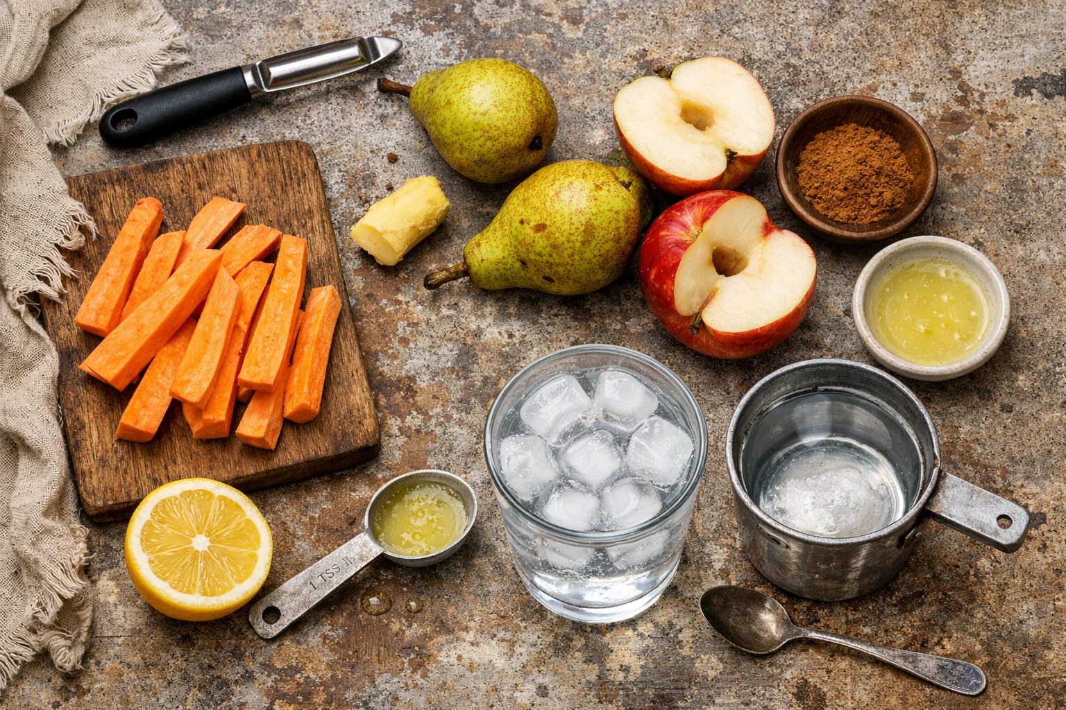 Sweet Potato Pear Cinnamon Juice Recipe