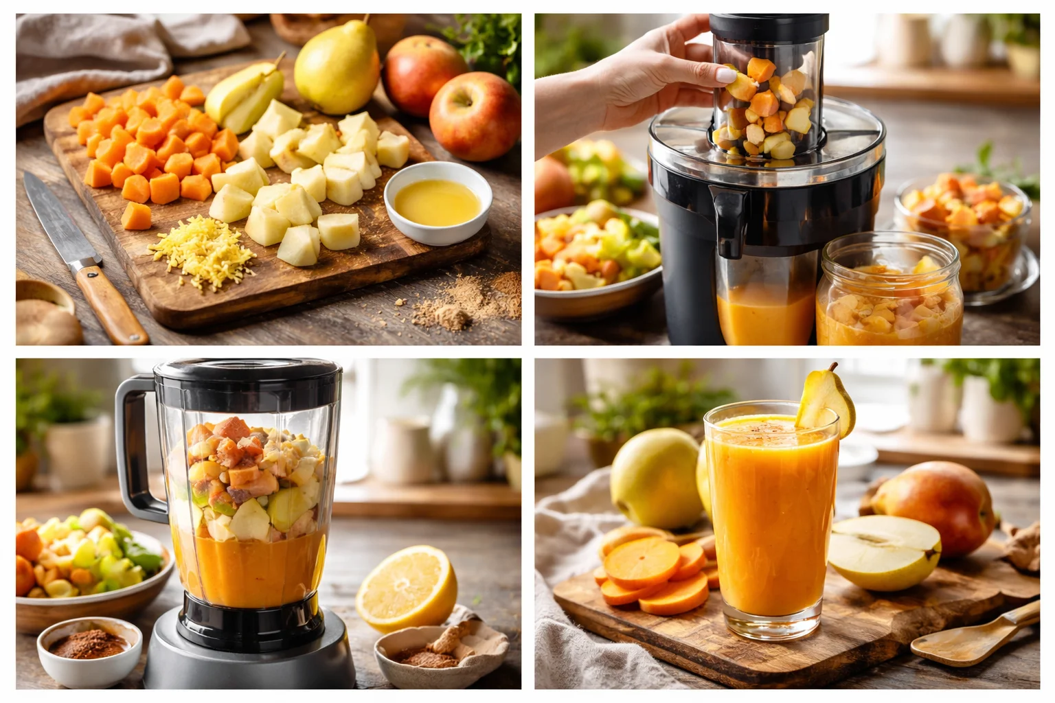 Sweet Potato Pear Cinnamon Juice Recipe