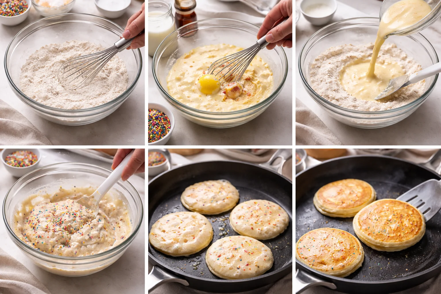 Sourdough Funfetti Pancakes