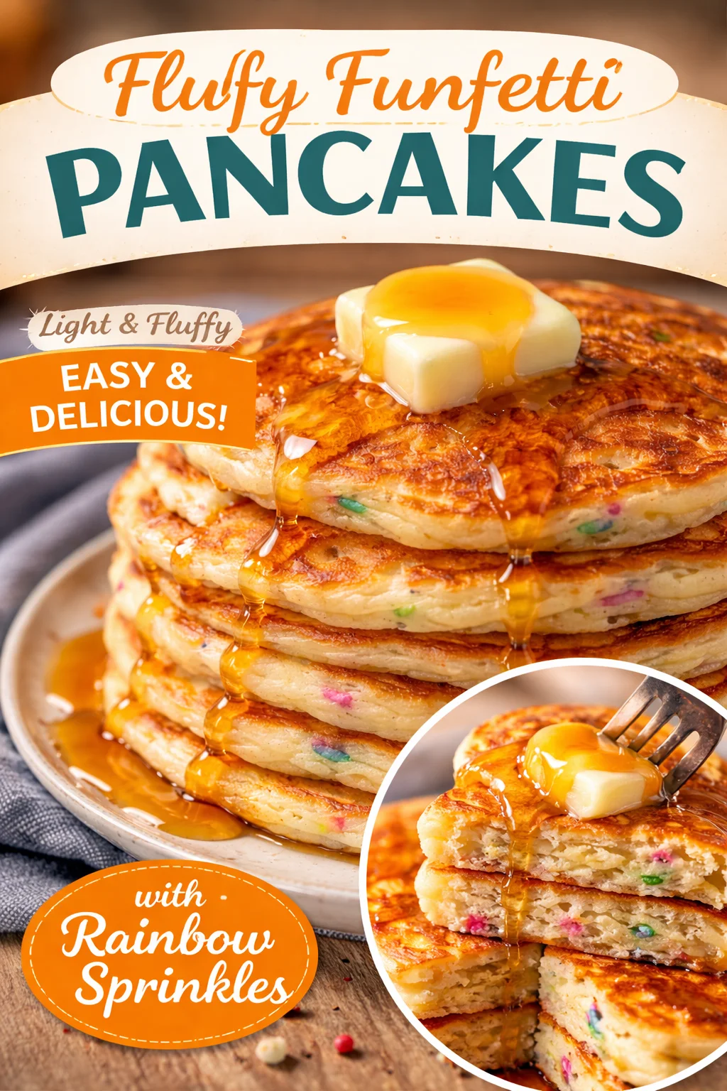 Sourdough Funfetti Pancakes